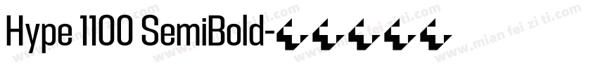 Hype 1100 SemiBold字体转换